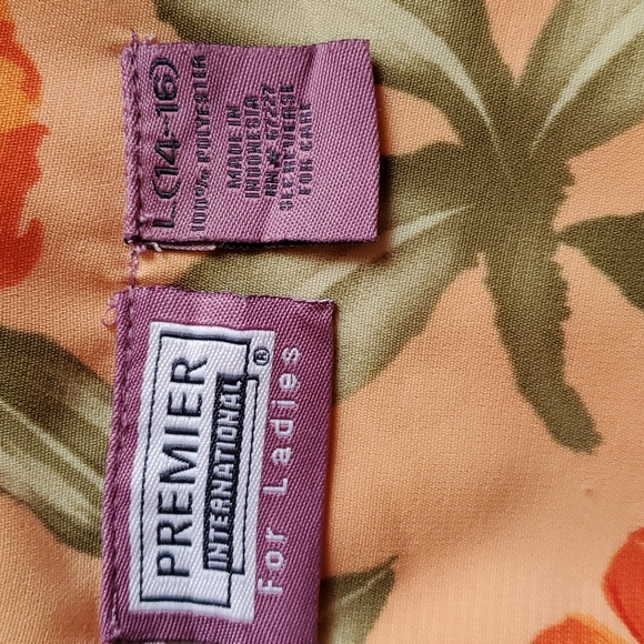 PREMIER INTERNATIONAL Peach Floral Maxi Dress w/Matching Jacket-EC-Sz L - Picture 12 of 15